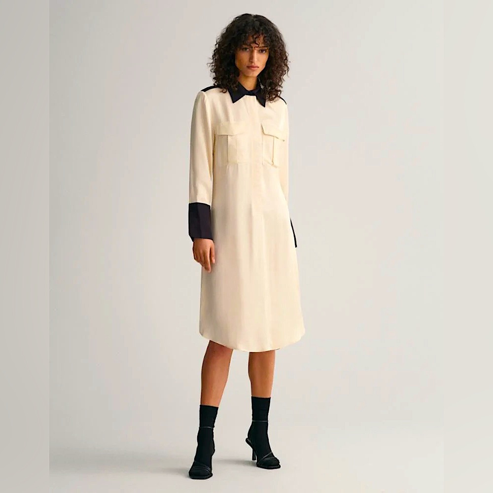 GANT Apparel Womens Reg Block Shirt Dress